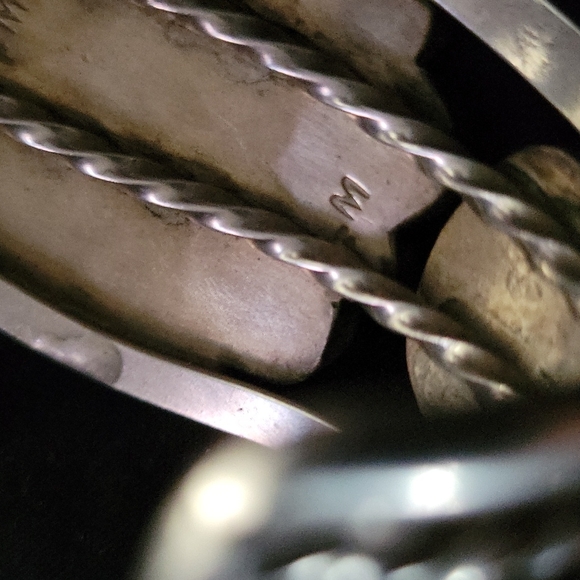 Fred Maloney Vtg Turquoise Sterling Silver Cuff Bracelet - Picture 7 of 10